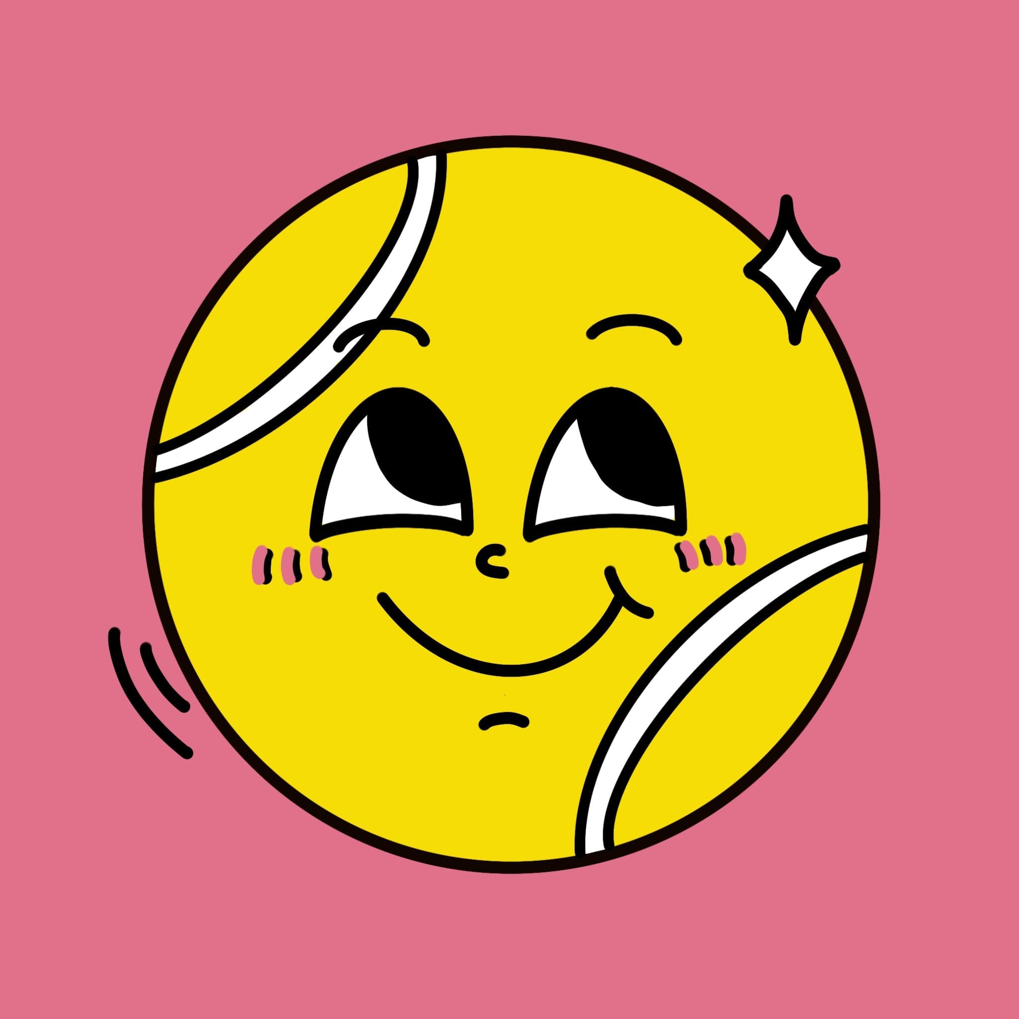tennis ball illustration